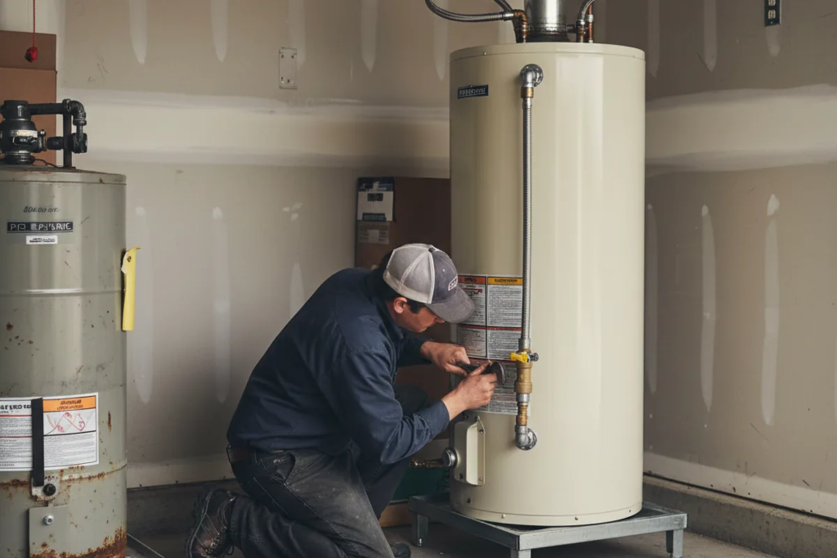 Water heater and shutoff valve replacement in Rensselaerville
