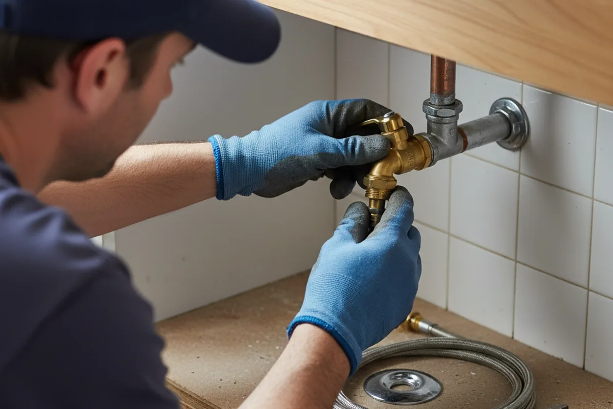 Shutoff valve and fitting work during Emergency Plumbing in Rensselaerville
